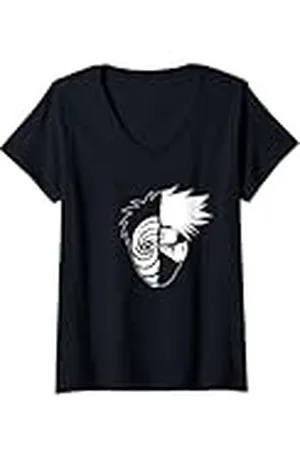 Naruto Mujer Shippuden Kakashi Tobi cara partida Camiseta Cuello V