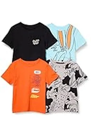 Amazon Looney Tunes Camisetas de Manga Corta Niño, Pack de 4, , 10 años