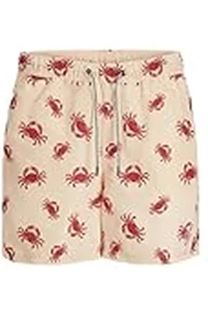 JACK & JONES Jpstfiji Jjswim AOP Ss24 LY Pls Bañador Corto, , 44 para Hombre