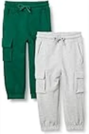Amazon Pantalón Deportivo Cargo Unisex Niño, Pack de 2, , 2 años