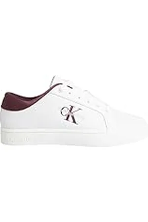 Calvin Klein Classic Cupsole Lowlaceup LTH Wn Yw0Yw01444 Zapatillas Deportivas para Mujer, Blanco (Bright White/Andorra), 41 EU
