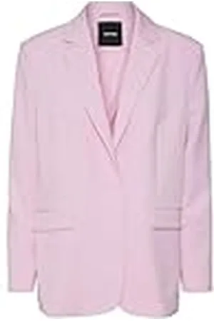VERO MODA Vmtroianthea LS Long Blazer Noos, Bonbon, S para Mujer