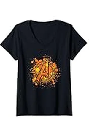 Marvel Mujer Avengers Spooky Spiders Halloween Camiseta Cuello V