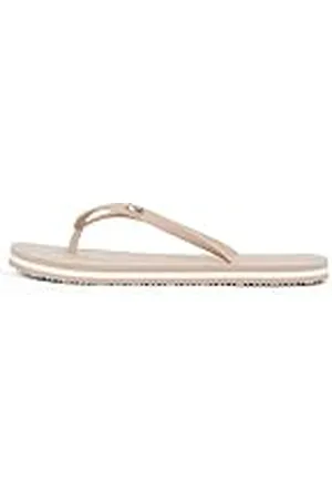 Tommy Hilfiger Chanclas Mujer Strap Beach Sandal con logotipo, Marrón (Claystone), 39