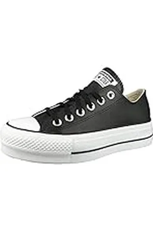 Converse Chuck Taylor CTAS Lift Clean Ox, Zapatillas Mujer, Negro (Black/Black/White 001), 38 EU