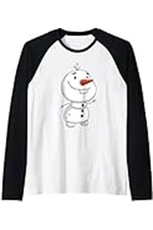 Disney Frozen 2 Olaf Chibi Muñeco de nieve Camiseta Manga Raglan