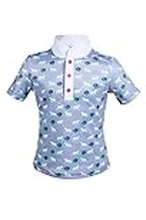 Hkm Bria Polo, Azul Ahumado, 158-164 c m Unisex niños