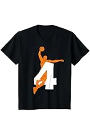 COOL BASKETBALL DESIGNS AND OUTFITS Niños BOLSA DE BASKET 4 AÑOS DE BASKET 4 DÍAS DE NACIMIENTO Camiseta