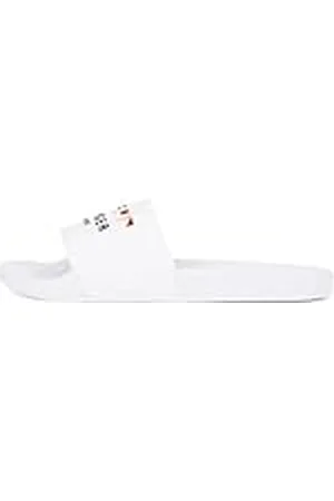 Tommy Hilfiger Chanclas Hombre Flags con logotipo, (White), 40