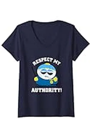 South Park Mujer Oficial Cartman Camiseta Cuello V