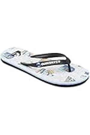 Quiksilver Molokai Island Pulse, Chanclas Hombre, Color Negro, Blanco y Negro, 39 EU