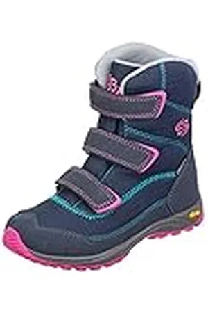BRUTTING Arendal V, Botas para Nieve, Azul Marino, Rosa y Turquesa, 31 EU