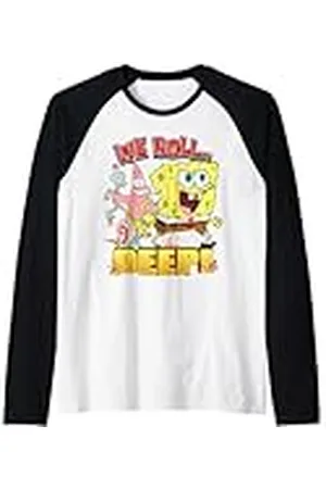 Spongebob Bob Esponja Squarepants We Roll Deep! Camiseta Manga Raglan