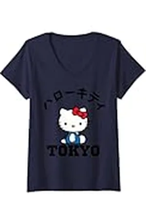 Hello Kitty Mujer Tokio Camiseta Cuello V