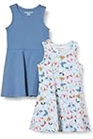 Amazon Vestidos de Punto sin Mangas Niña, Pack de 2, , 4 años