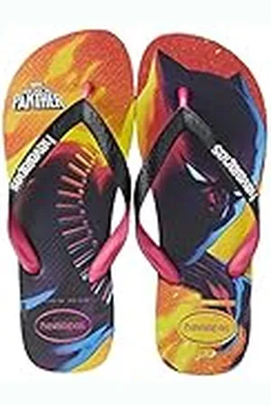 Havaianas Top Marvel (Mini Me), Sandalias Unisex Niños, Black / Pink Electric, 29/30
