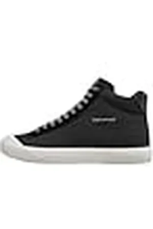 Calvin Klein Jeans Sneaker vulcanizadas Hombre Skater Calzado, Negro (Black/ Bright White), 45