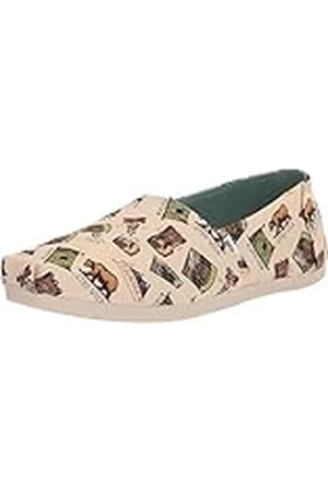 TOMS Women_Espadrille_Natural Camping Adventures Print, Alpargatas Mujer, 40 EU