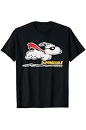 Peanuts Snoopy Marvel Super Beagle Flying Caped Hero Classic con máscara Camiseta