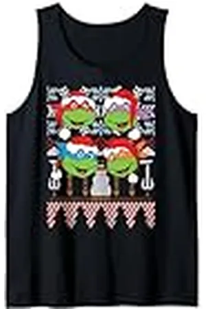 Teenage Mutant Ninja Turtles TMNT Suéteres feos de Navidad All Turtles Camiseta sin Mangas