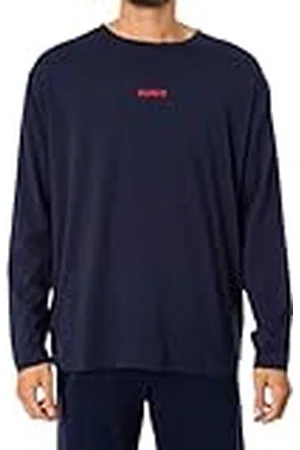 HUGO BOSS BOSS Linked LS-Shirt Pyjama Longleeve, Dark Blue 405, S para Hombre