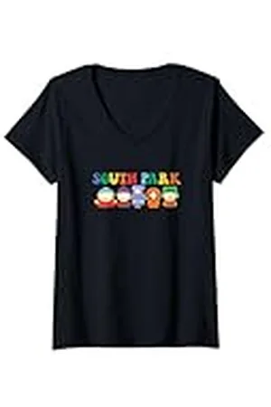 South Park Mujer Logotipo de Gang Behind Camiseta Cuello V
