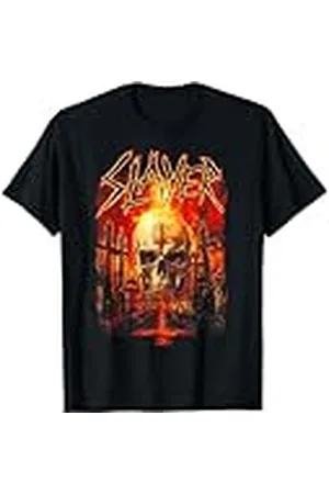 Slayer – Flaming Skull Graveyard Camiseta