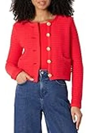 Amazon Jersey Tipo Cárdigan de Corte Regular de Peso Medio Mujer, , XXL