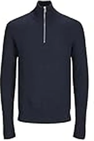 JACK & JONES Jjpannel Aw24-Media Cremallera Jersey de Punto, , S para Hombre