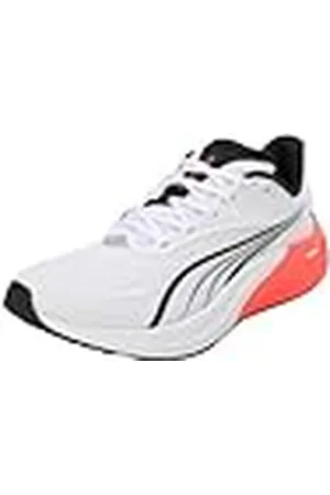 PUMA Electrify Nitro 4, Zapatillas para Correr de Carretera Hombre, White-Glowing Red Black, 48.5 EU