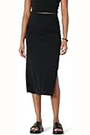 Amazon Falda Entallada de Tela Jersey Mate Fruncida (el Top se Vende por Separado) Mujer, , XS