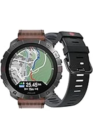 Polar Outdoor Multisport Watch Premium Grit X2 Pro : un Reloj Robusto de Titanio con GPS, navegación Avanzada, Registro de Actividad y tecnología de biosensores con una Correa de Piel Adicional.