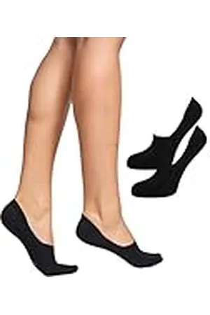 Nur Die Bambus Füssling 2er Pack Damen Kaum Sichtbar Bambussocken Socke Weich Atmungsaktiv Unsichtbar Verrutschen Nicht Zorro, , 44 Mujeres