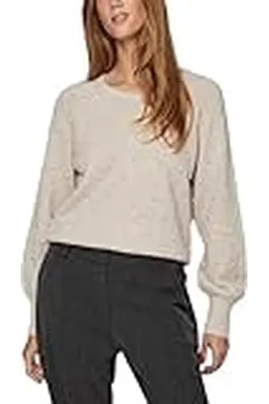 VILA Vituli L/S O-Neck Knit Top/Su/PB Jersey de Punto, , M para Mujer