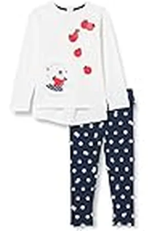 chicco Set de 2 piezas: camisetas de manga larga y leggings para niñas, Bebé-Niñas, 9 meses