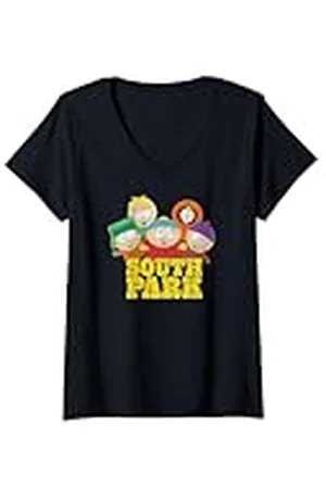 South Park Mujer Banda vintage de Camiseta Cuello V