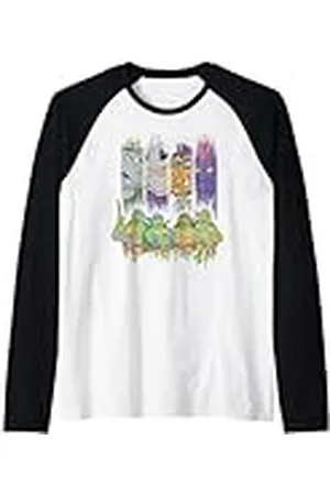 Teenage Mutant Ninja Turtles Personajes de TMNT con villanos Camiseta Manga Raglan