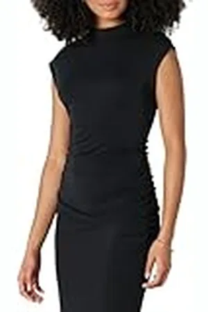 Amazon Top Ajustado de Tela Jersey Mate Fruncida de Manga Larga (la Falda se Vende por Separado) Mujer, , XL