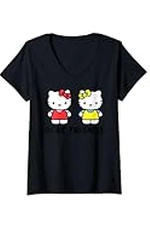 Hello Kitty Mujer Mejores amigos de Camiseta Cuello V