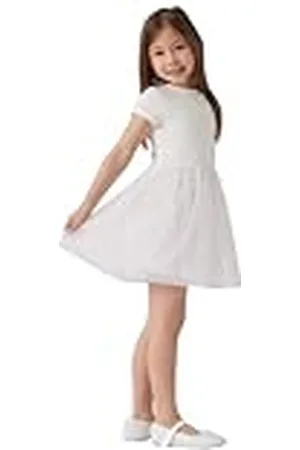 Petit Bateau A0DIP Vestido de Manga Corta, , 8 ANS para Niñas