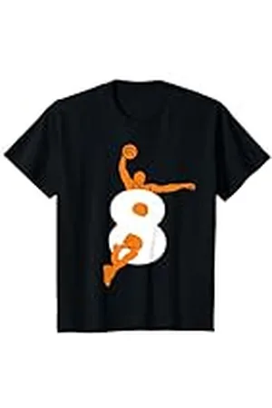COOL BASKETBALL DESIGNS AND OUTFITS Niños BOLSA DE BASKET 8 AÑOS DE BASKETBOL 8 DE NACIMIENTO Camiseta