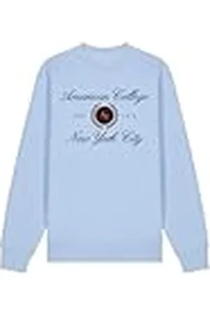 American College Set de 2 Piezzas, Sudadera Y Pantalon, SweatShirt + Pant, Casual, Deportivos, Lote de 2, Ropa Niños, Unisex, Niño, Niña, Modelo ACS25SET2 SKY BLUE 6 Años