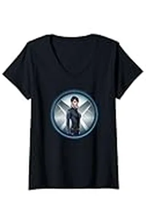 Marvel Mujer Agentes de S.H.I.E.L.D. Maria Hill Camiseta Cuello V