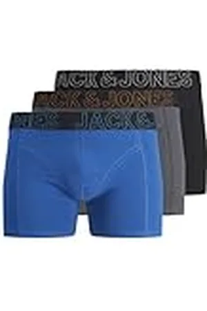 JACK & JONES Jacmurphy Solid Trunks 3 Pack Bóxer, Exuberance/Pack: Blue Jewel-Lint, XL para Hombre