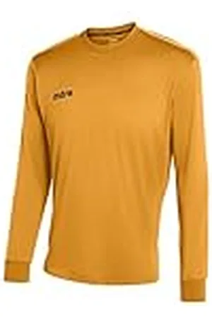 Mitre Kids Camero Long Sleeve Football Match Day Shirt - Amber, Small/26 - 28-Inch