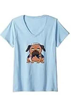 Naruto Mujer Shippuden Pakkun Camiseta Cuello V