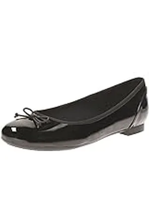 Clarks Couture Bloom, Bailarinas para Mujer, Cuero Negro, 39.5 EU