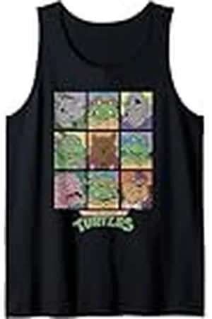 Teenage Mutant Ninja Turtles TMNT Todos los Personajes Diseño Cuadrado Camiseta sin Mangas