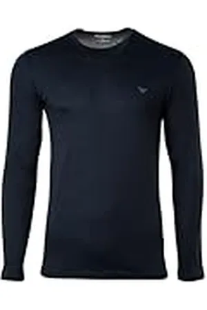 Emporio Armani Pure Cotton Crew Cuello Manga Larga Camiseta, , L Hombres