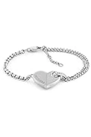Tommy Hilfiger Jewelry Pulsera de cadena para Mujer en Acero Inoxidable con un Charm con Forma de Corazón - 2780928